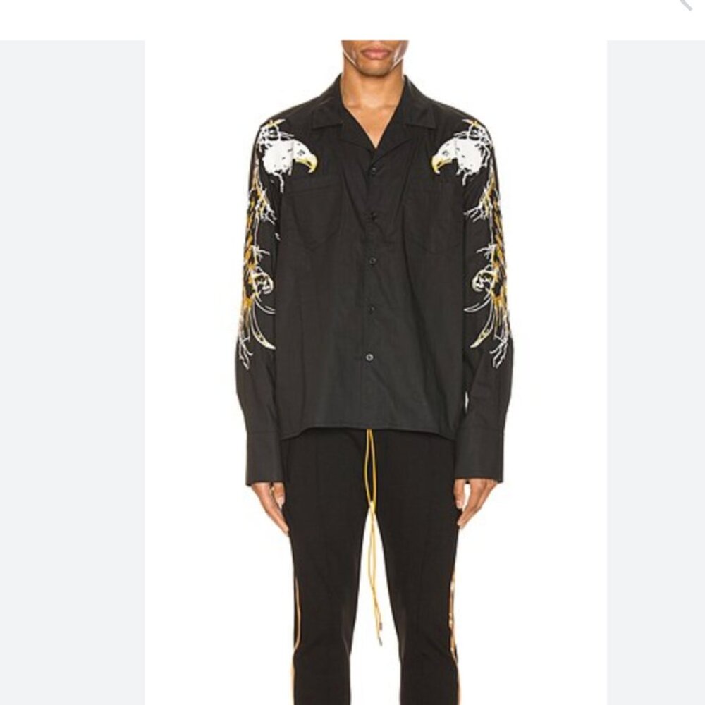 RHUDE eagle LS shirt new with tags $798